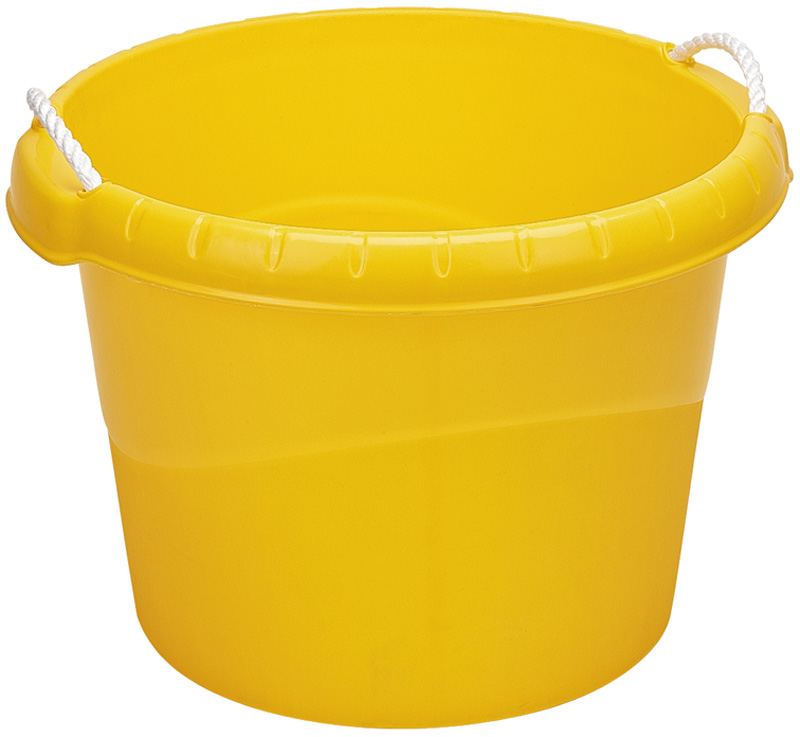 45L Bucket With Rope Handles - Yellow - 22310 - SOLD-OUT!! 
