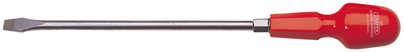 9.5mm X 250mm Plain Slot Flared Tip Long Pattern Cabinet Pattern Screwdriver (Sold Loose) - 22354 