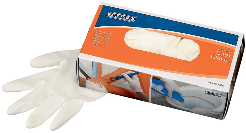 Box Of 100 Latex Gloves - 22679 