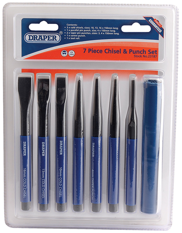 7 Piece Chisel And Punch Set - 23187 