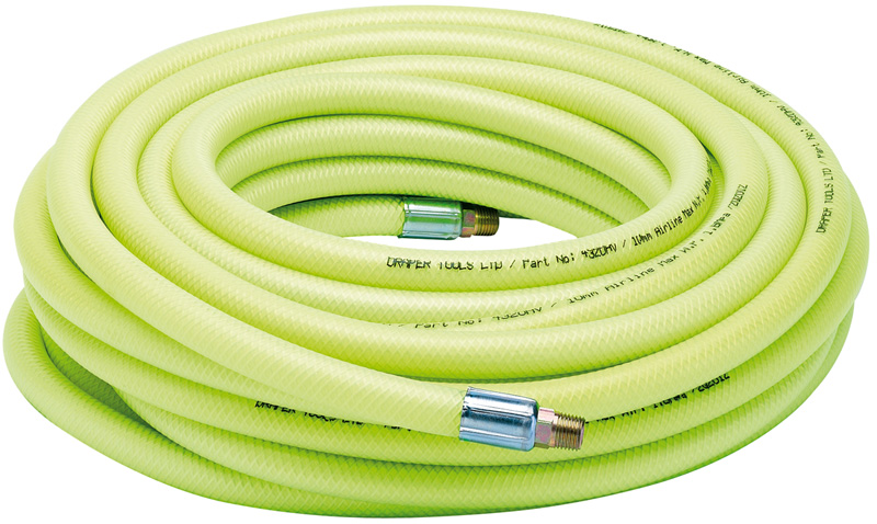 15.2m 1/4" BSP 10mm Bore High-vis Air Line Hose - 23191 