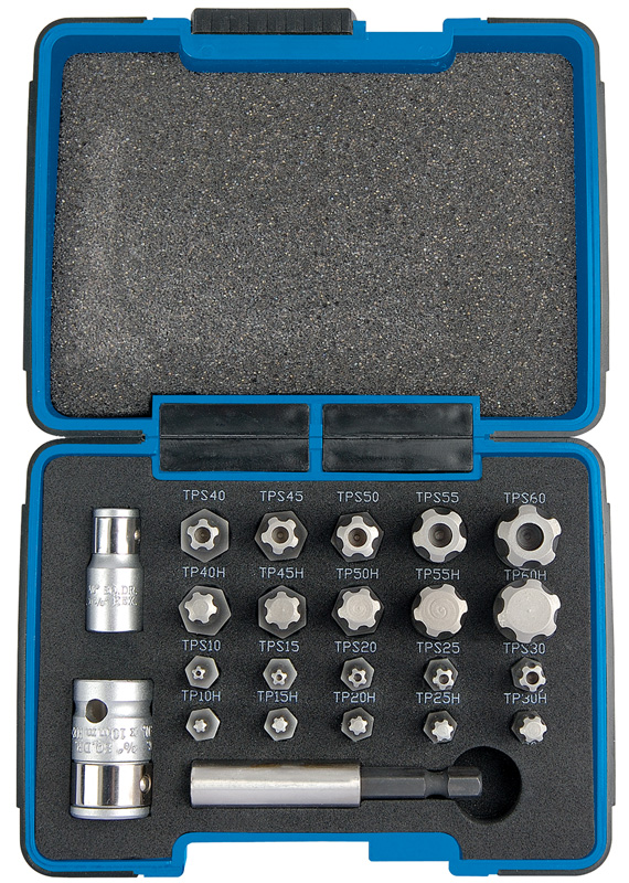 Expert 23 Piece 1/4, 3/8" Square Drive Draper TX-Star Plus Bit Set - 23241 