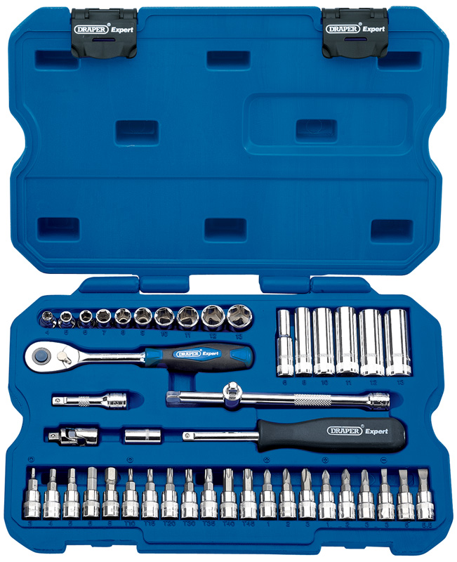 Expert 44 Piece 1/4" Square Drive Metric Socket Set - 23661 