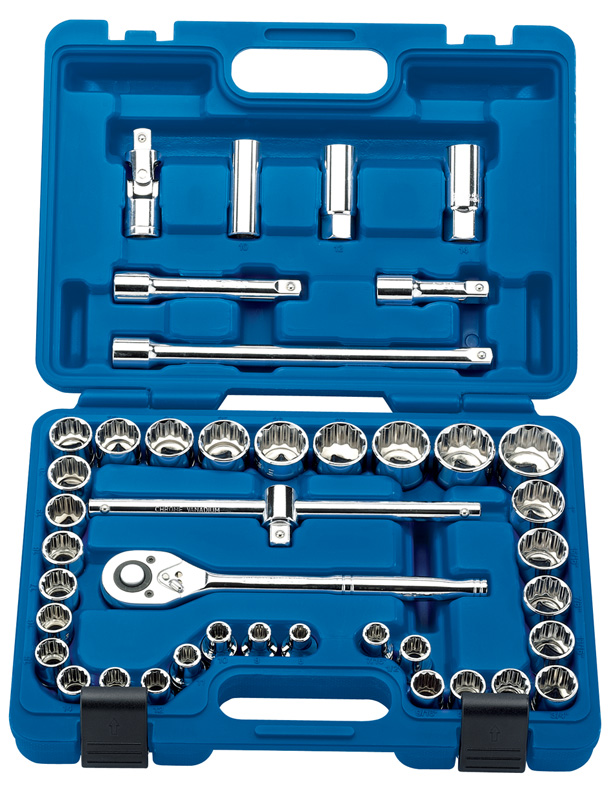 Expert 41 Piece 1/2" Square Drive MM/AF Combined 12 Point Socket - 24309 