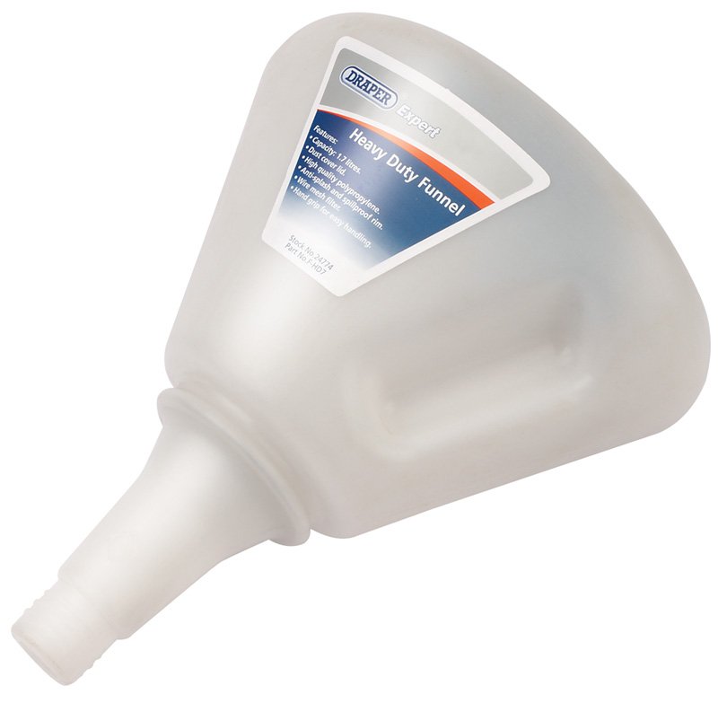 Expert 175mm/1.7L Heavy Duty Polypropylene Funnel - 24774 