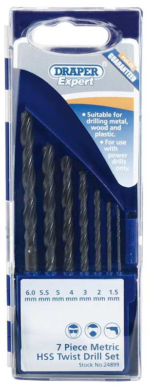 Expert 7 Piece Metric Twist Drill Set - 24899 