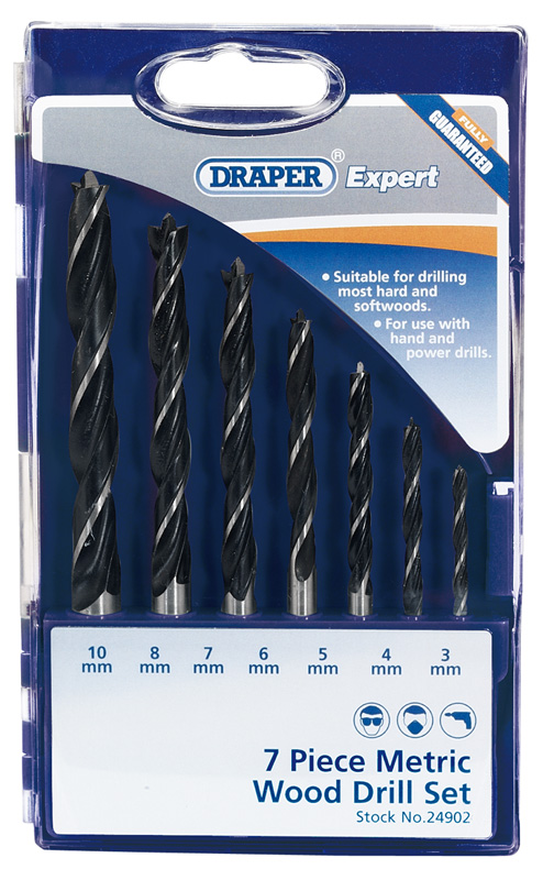 Expert 7 Piece Metric Wood Drill Set - 24902 