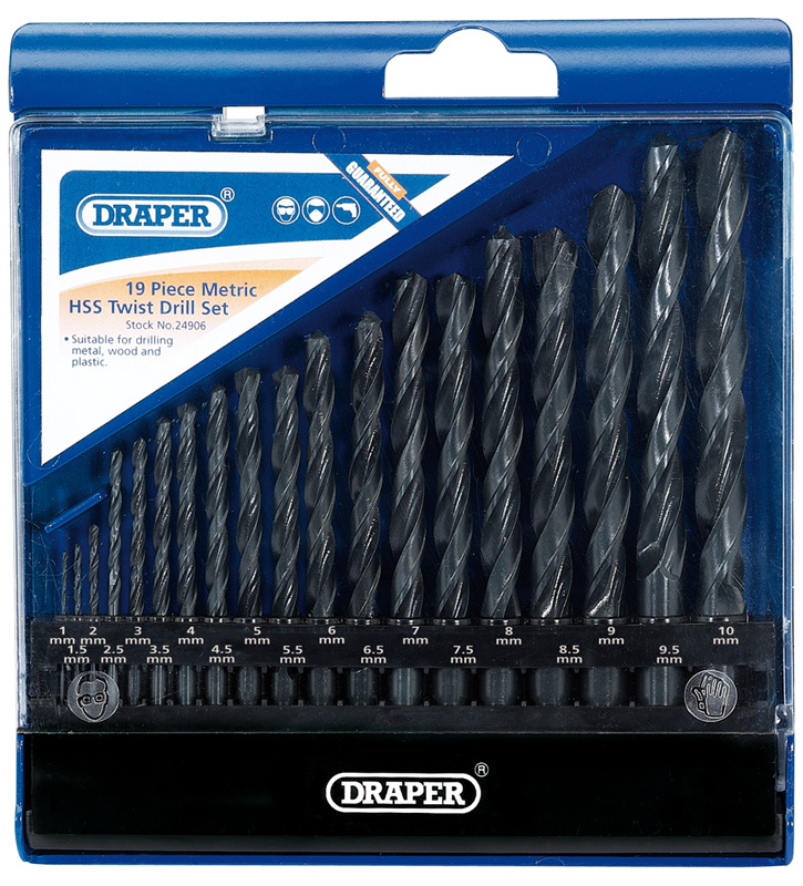 19 Piece Metric HSS Drill Set - 24906 