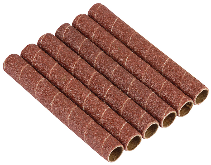 Pack Of Six 12.7mm Aluminium Oxide Sanding Sleeves For 10773 - 25186 