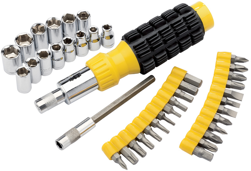 DIY Series 40 Piece Ratchet Screwdriver Socket And Bit Set - 26301 