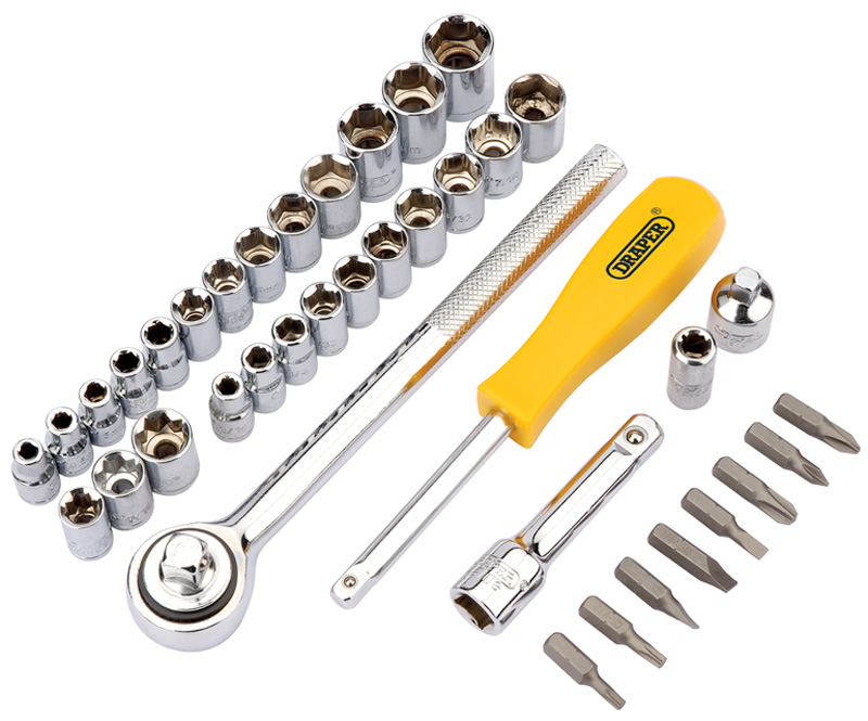 DIY Series 39 Piece 1/4, 3/8" Square Drive Tool Kit - 26404 