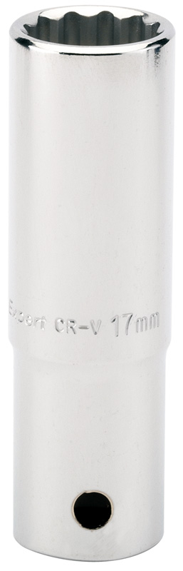 Expert 17mm 1/2" Square Drive Hi-Torq® 12 Point Deep Socket (Sold Loose) - 27088 