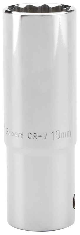 Expert 19mm 1/2" Square Drive Hi-Torq® 12 Point Deep Socket (Sold Loose) - 27089 