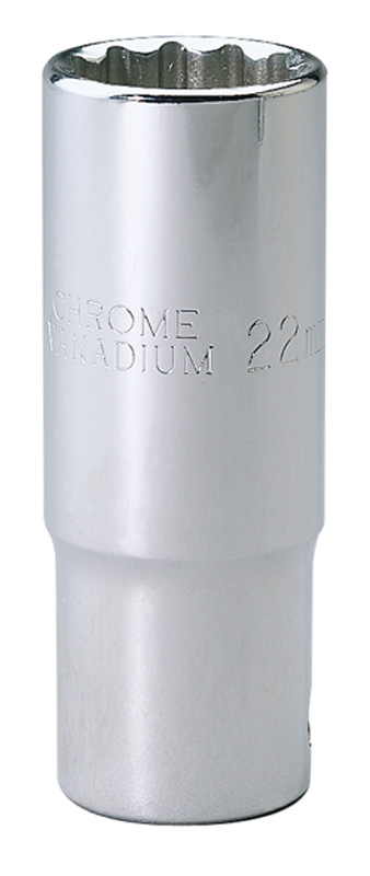 Expert 22mm 1/2" Square Drive Hi-Torq® 12 Point Deep Socket (Sold Loose) - 27091 