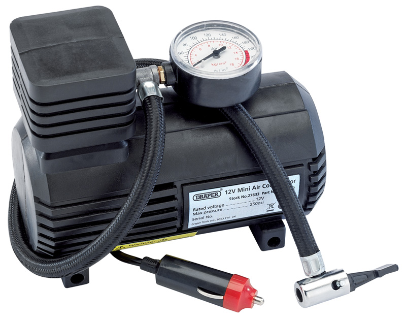 DIY Series 12V Mini Analogue Air Compressor - 27633 