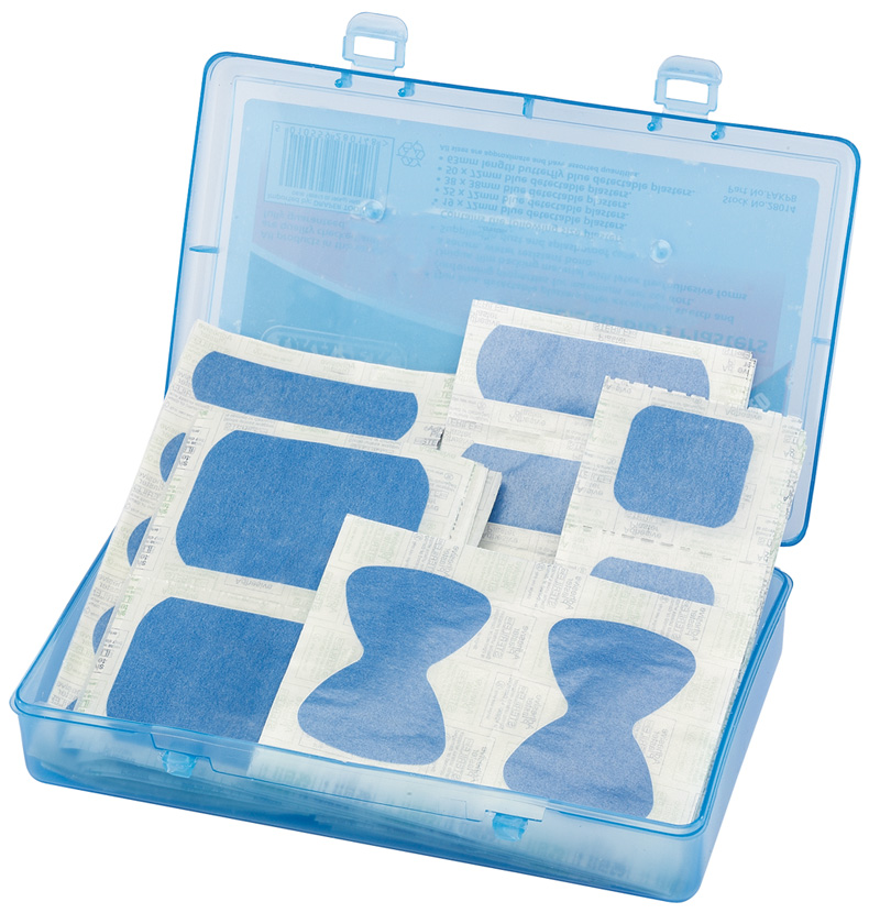 100 Assorted Blue Plaster Kit - 28014 