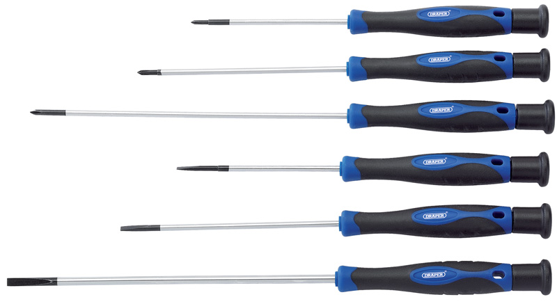 6 Piece Extra Long Precision Screwdriver Set - 28119 