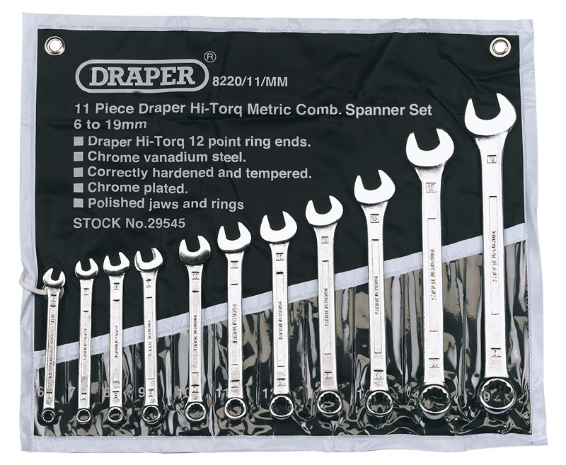 11 Piece Metric Combination Spanner Set - 29545 