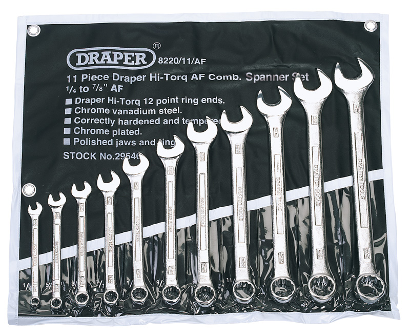 11 Piece Imperial Combination Spanner Set - 29546 