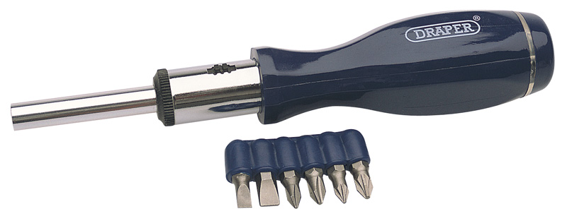 7 Piece Ratchet Screwdriver And Bit Set - 29586 - SOLD-OUT!! 