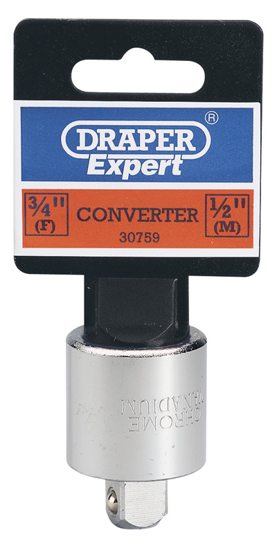 Expert 3/4"(f) X 1/2"(m) Socket Converter - 30759 