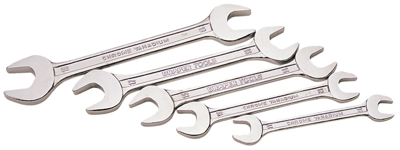 5 Piece Metric Open End Spanner Set - 30768 