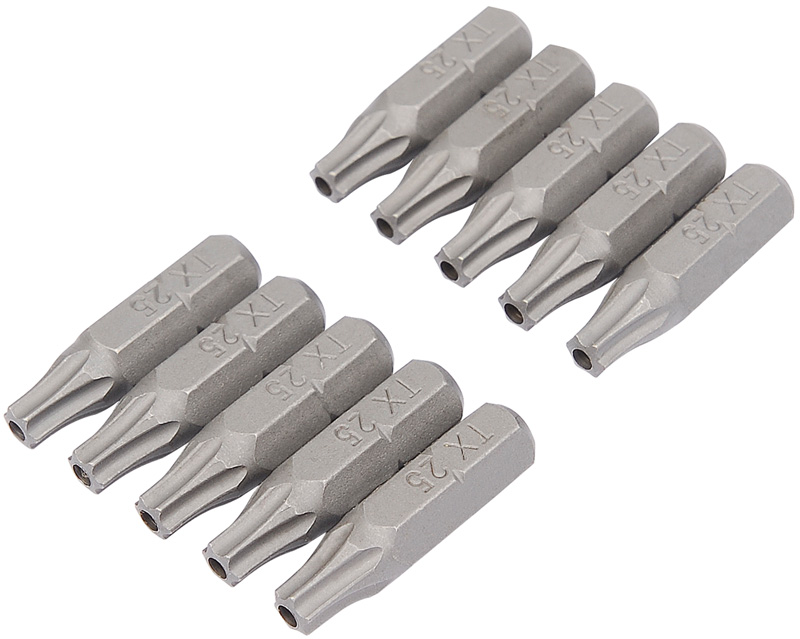 Expert Bag Of 10 X T25 Torx Security Insert Bits - 31064 