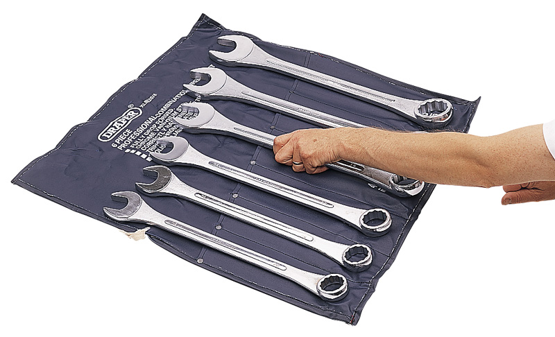 6 Piece Heavy Duty Long Pattern Metric Combination Spanner Set - 31167 