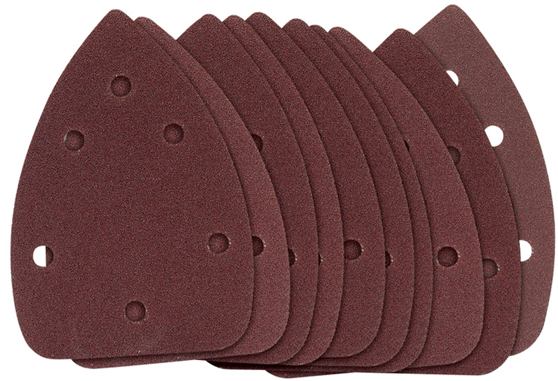 Ten 97 X 140 X 140mm Assorted Grit Hook And Loop Sander - 31977 