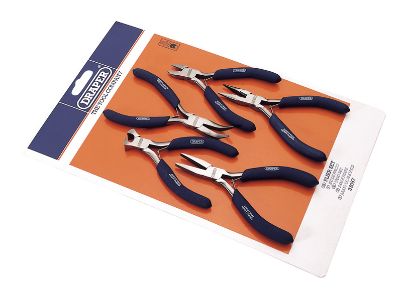 5 Piece Carbon Steel Mini Plier Set - 33057 