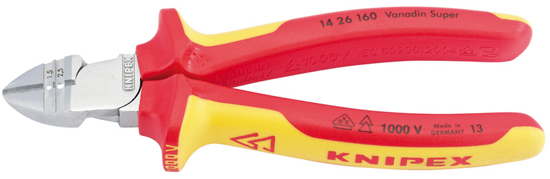 Expert VDE Fully Insulated Diagonal Wire Strippers And Cutters - 34055 