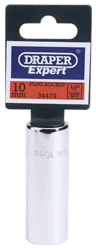 Expert 10mm Plug (16mm Socket) 1/2" Square Drive Hi-Torq® 12 Point Spark Plug Socket - 34479 