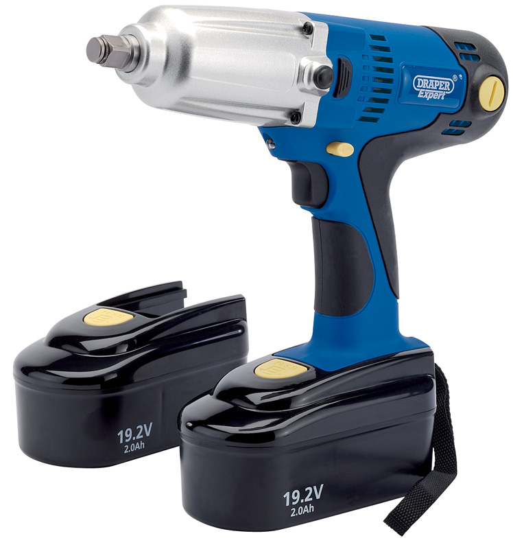 Expert 19.2V Cordless 1/2" Square Drive Impact Wrench Kit With Two NI-CD Batteries - 36986 