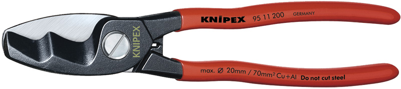 Expert 200mm Knipex Copper Or Aluminium Only Cable Shear - 37065 