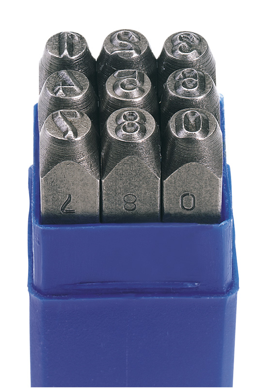 0 - 9 Number Stamp Set - Number Height 3/16" - 37337 