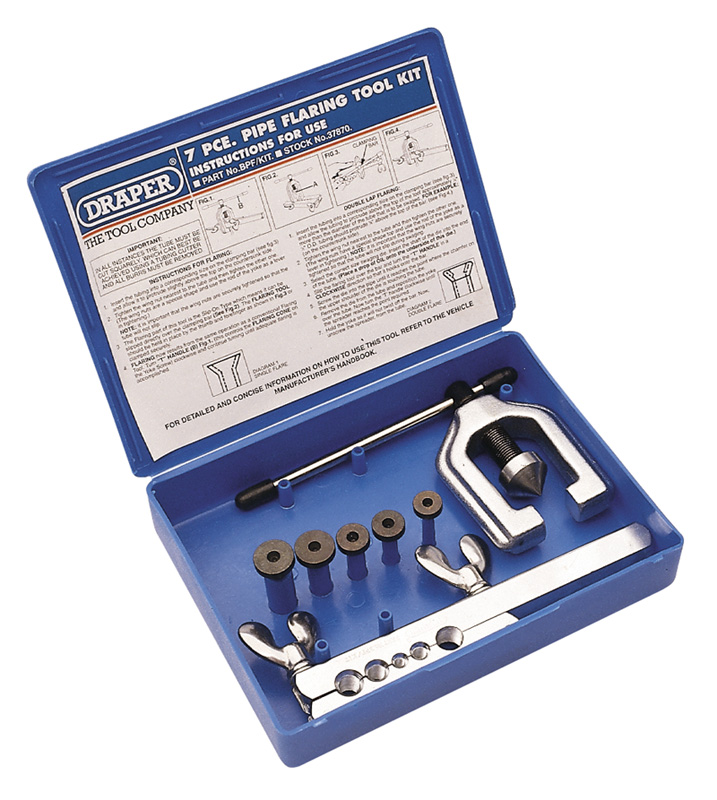 7 Piece Brake Pipe Flaring Tool Kit - 37870 