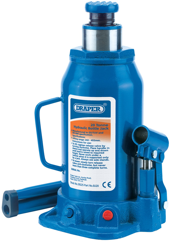 20 Tonne Hydraulic Bottle Jack - 39225 