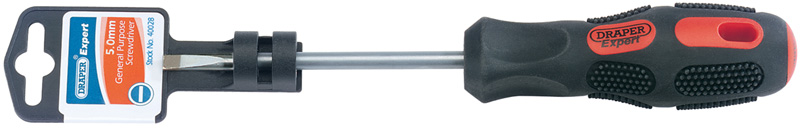Expert 3.2mm X 100mm Plain Slot Parallel Tip Screwdriver (Display Packed) - 40027 