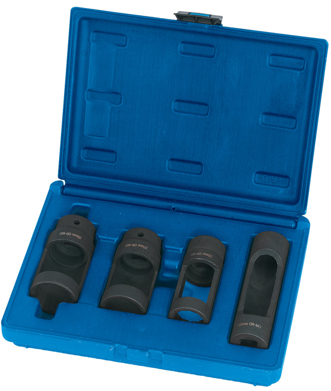 Expert 4 Piece 1/2" Square Drive Diesel Injector Socket Set - 40103 