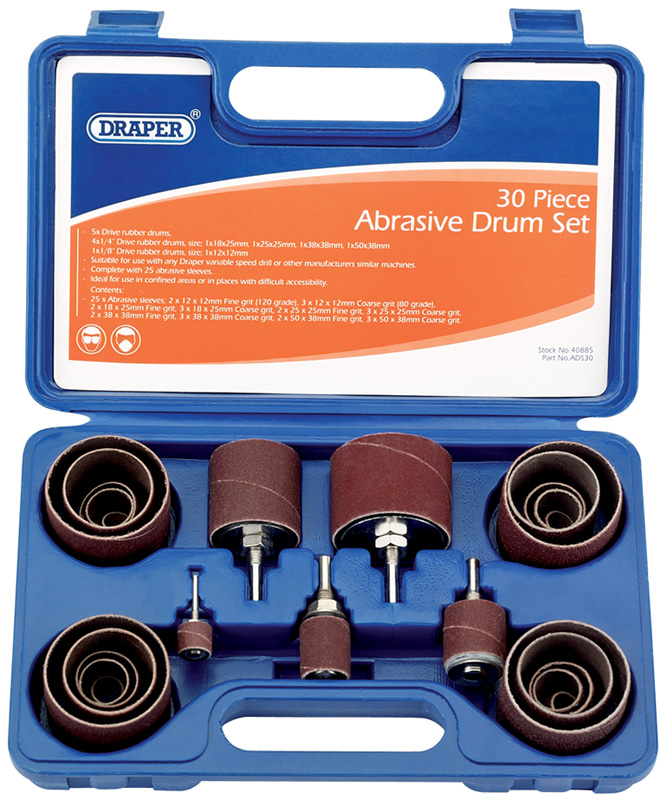 30 Piece Abrasive Drum Set - 40885 