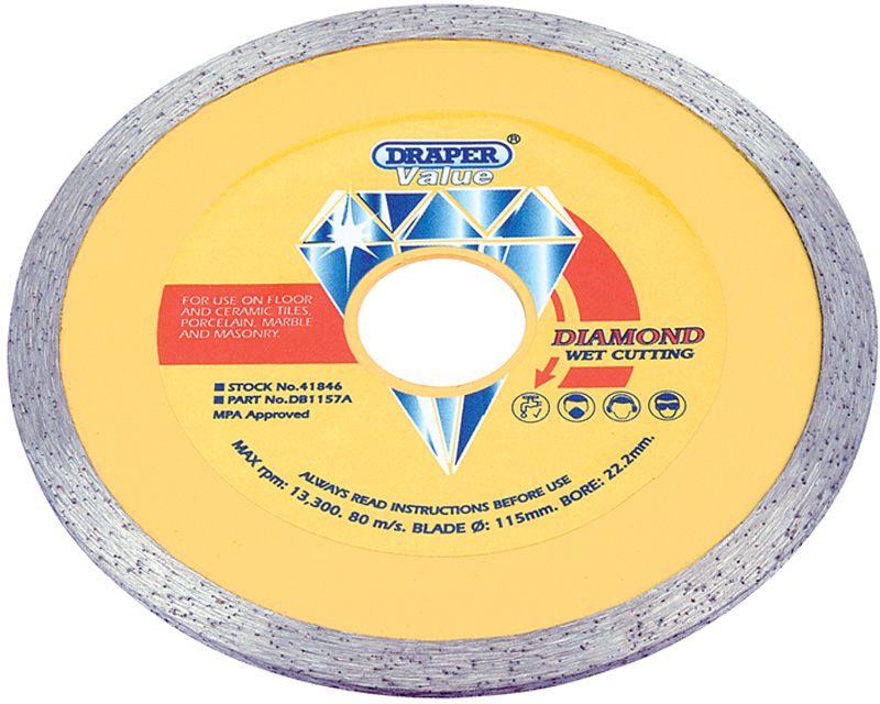 115 X 22.2mm Value Diamond Blade - 41846 