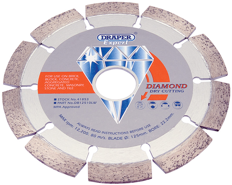 Expert 125 X 22.2mm Segmented Diamond Blade - 41853 