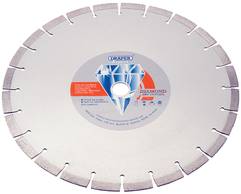Expert 350 X 25.4mm Paving Slab Segmented Diamond Blade - 41866 