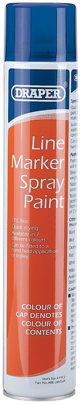 750ml Blue Line Marker Spray Paint - 41914 
