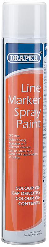 750ml White Line Marker Spray Paint - 41915 