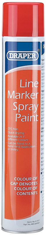 750ml Red Line Marker Spray Paint - 41917 