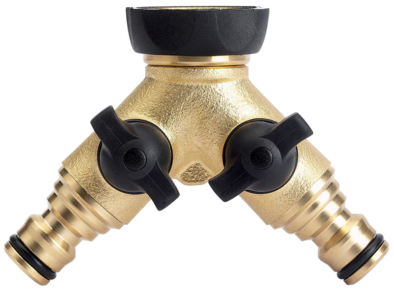 Expert Brass Double Tap Connector - 42280 