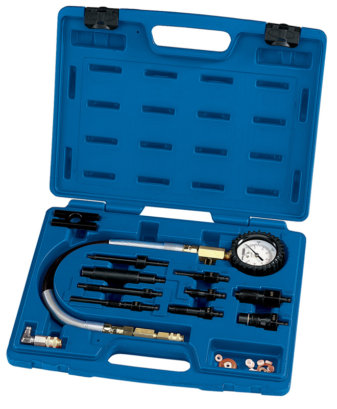 Expert 12 Piece Diesel Engine Compression Test Kit - 43052 