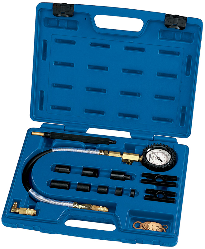 Expert 13 Piece Commercial Vehicle Diesel Engine Compression Test Kit - 43053 