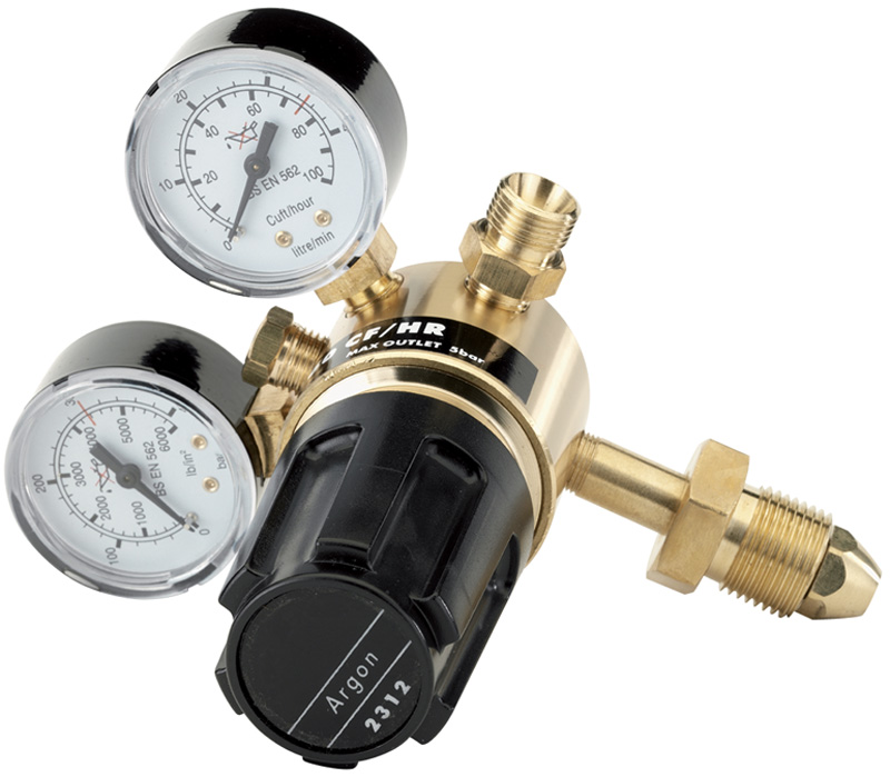 230 Bar Gas Bottle Regulator With Two Gauges - 43320 